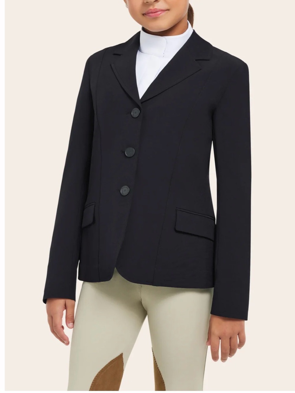 Devon Aire black children’s equestrian show coat 10
